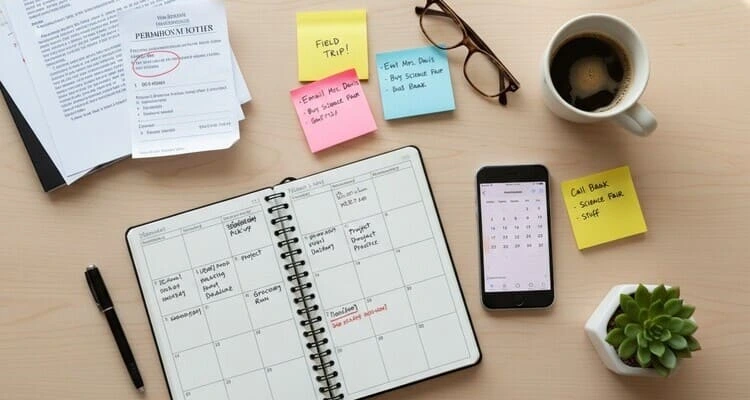 Time management for working moms with daily schedule planner and organization tools for juggling career and family